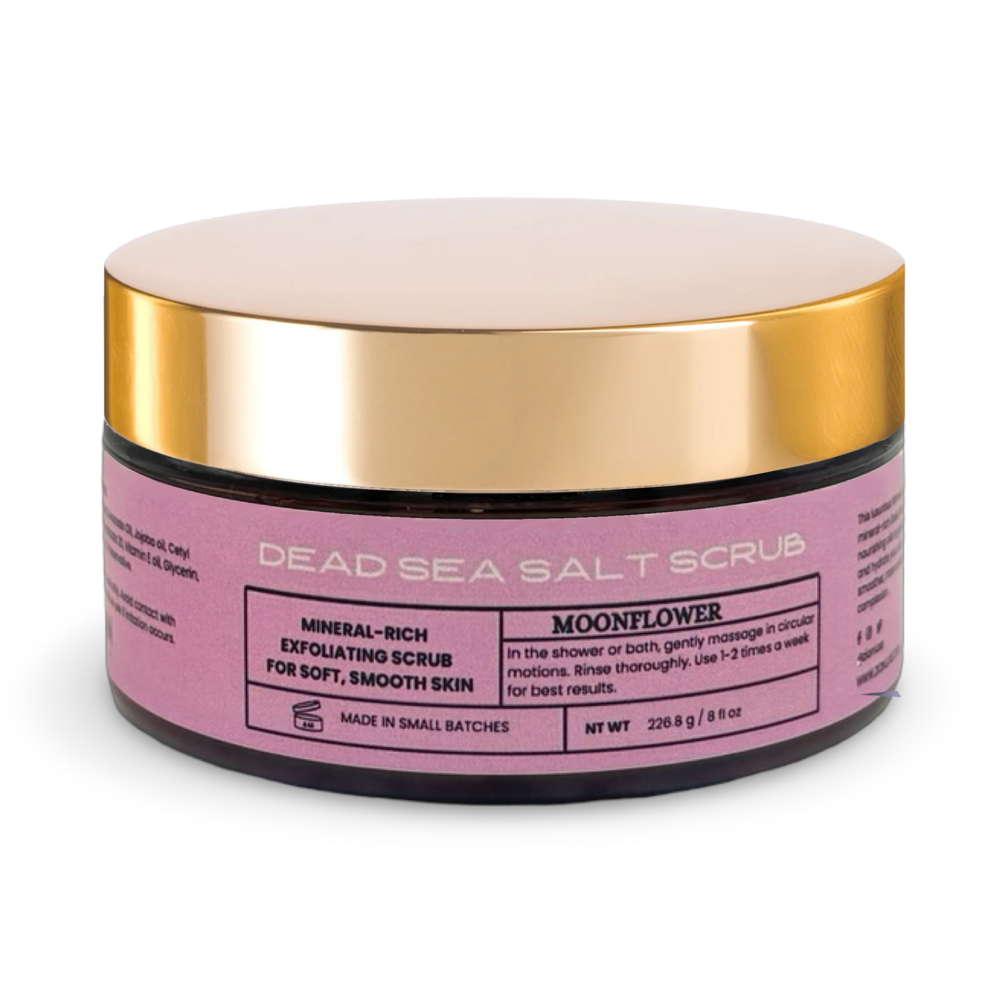 Moonflower Dead Sea salt scrub