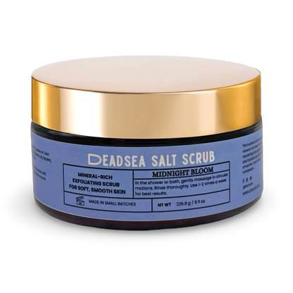 Midnight Bloom Dead Sea salt scrub
