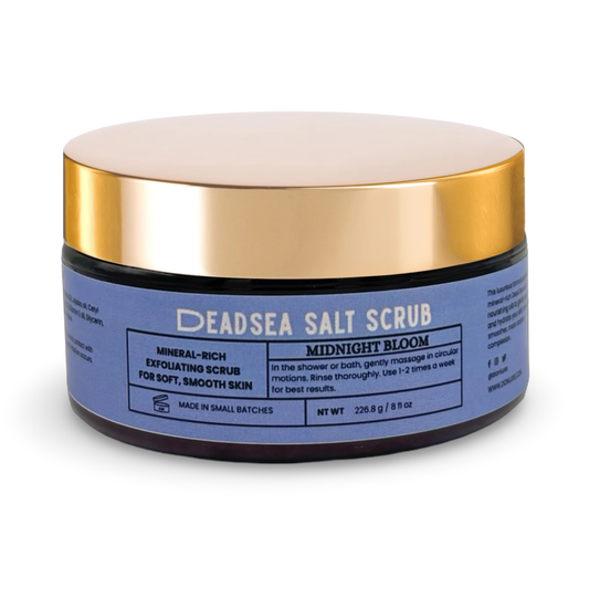 Midnight Bloom Dead Sea salt scrub
