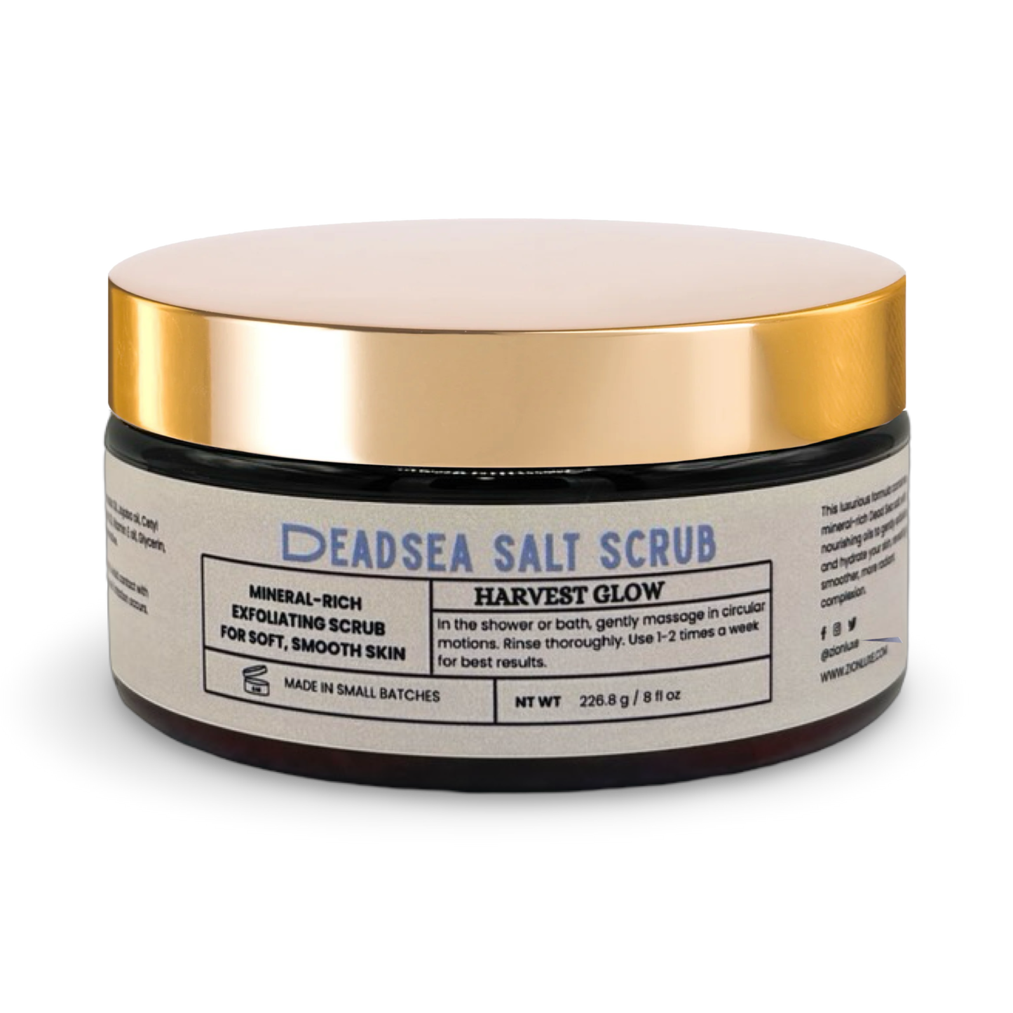 Harvest Glow Dead Sea salt scrub