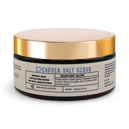 Harvest Glow Dead Sea salt scrub