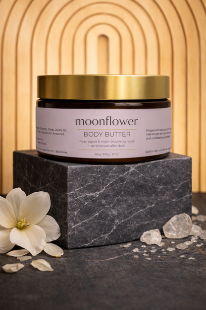 Moonflower Whipped Oat Body Butter – For Dry, Sensitive & Itchy Skin (8oz)