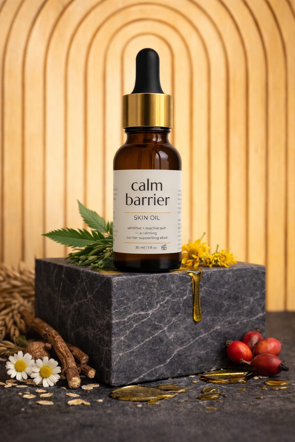 Calm Barrier Skin Oil for Sensitive & Reactive Skin (30ml)