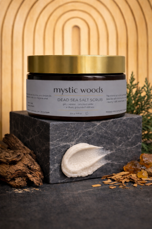 Mystic Woods Dead Sea Oat Salt Scrub – For Sensitive, Dry & Itchy Skin (8oz)