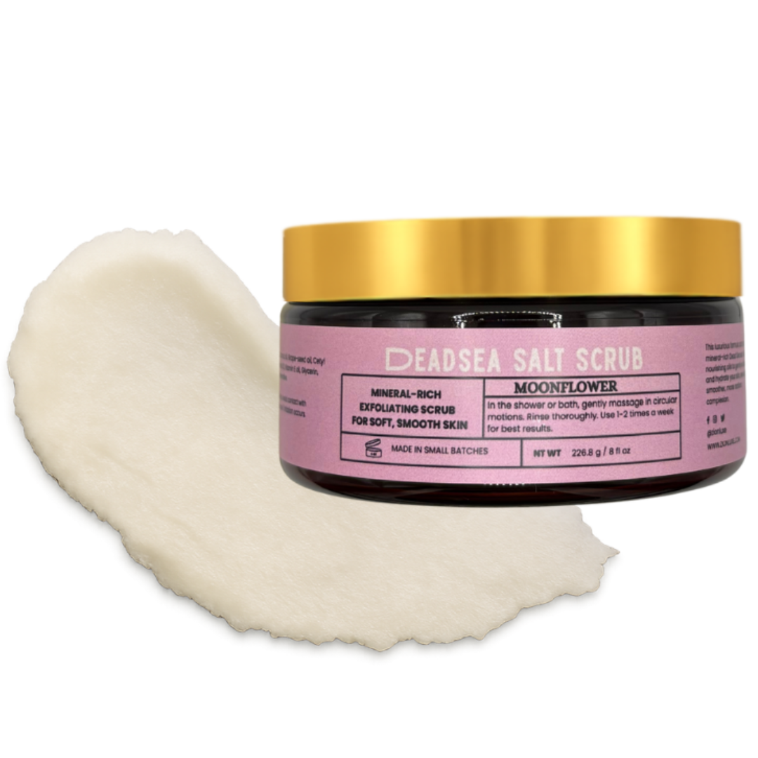 Moonflower Dead Sea Salt Scrub