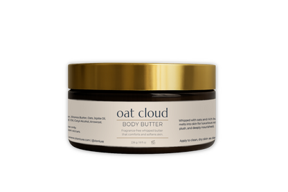 Oat Cloud Whipped Oat Body Butter – Unscented for Sensitive & Eczema-Prone Skin (8oz)
