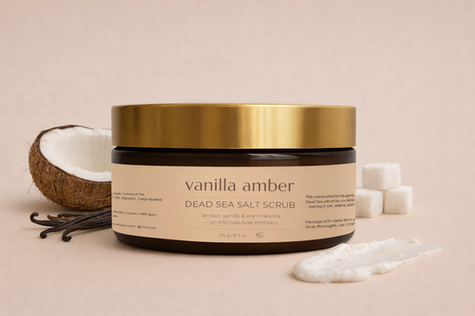 Vanilla Amber Dead Sea Salt Scrub